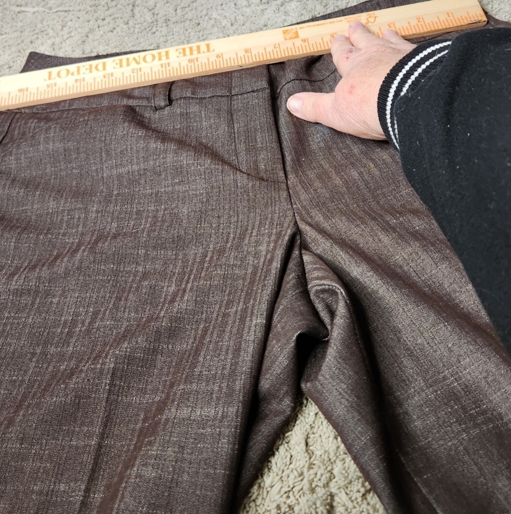 Women's Dress Brown Trousers - Dress Barn - Size 8 - Picture 6 of 12